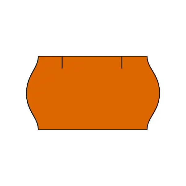 Etikety cenovkové Cont.Meto 22x12 oranžové