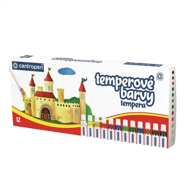 Temperové farby Centropen  9550/12 farieb