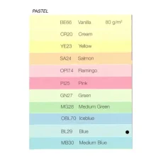 Farebný papier PASTEL A4-160g - MG28 stredne zelená