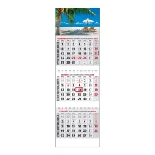 Plánovací kalendár KLASIK 3M sivý 2026 Obrázok F