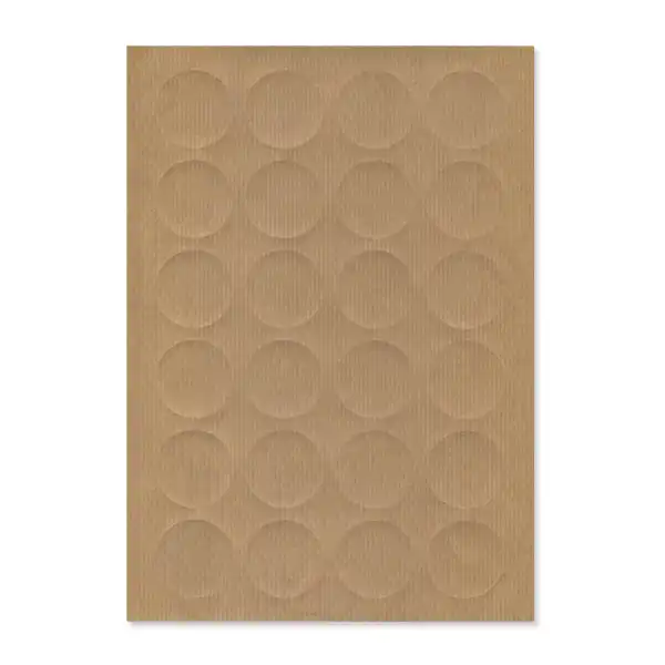 Etikety PRINT kruh 40 kartónová hnedá