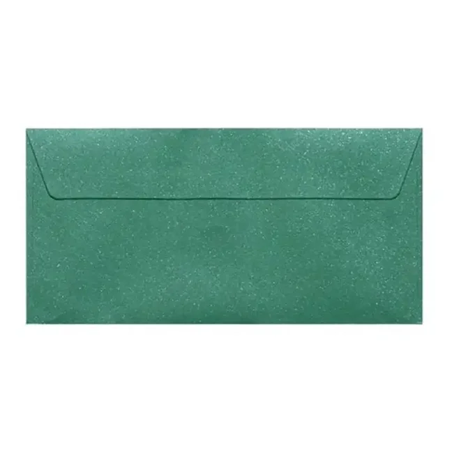 Obálky DL Mika tmavo zelená 120g, BK/10ks