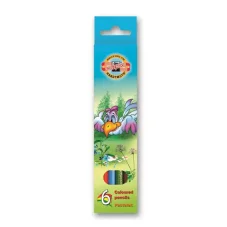 Pastelky Koh-I-Noor Vtáci sada 6 ks 3551