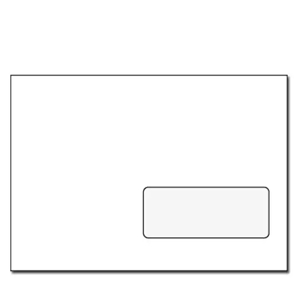 Obálky C5 samolepiace, okienko dole