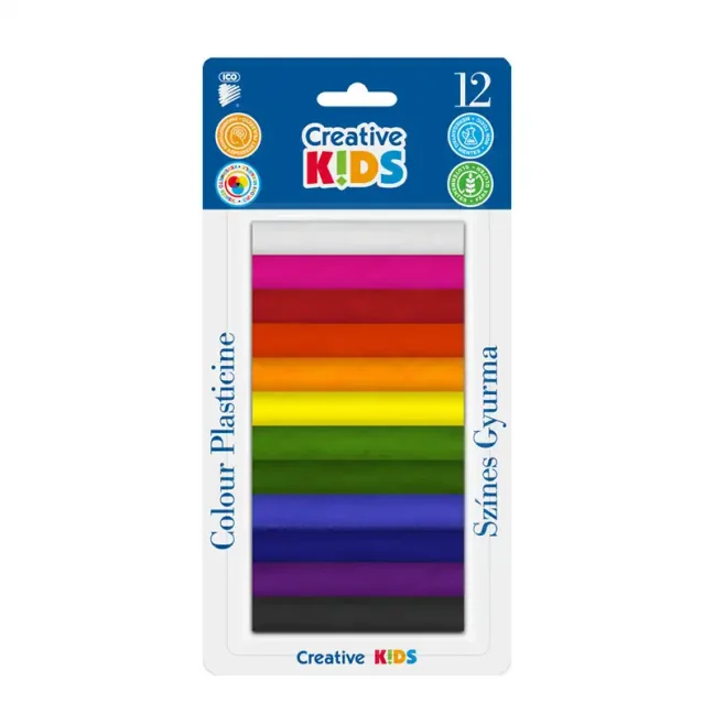 Plastelína ICO Creative Kids, 12 farieb