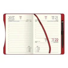 Denný diár A5 SMART red 2026