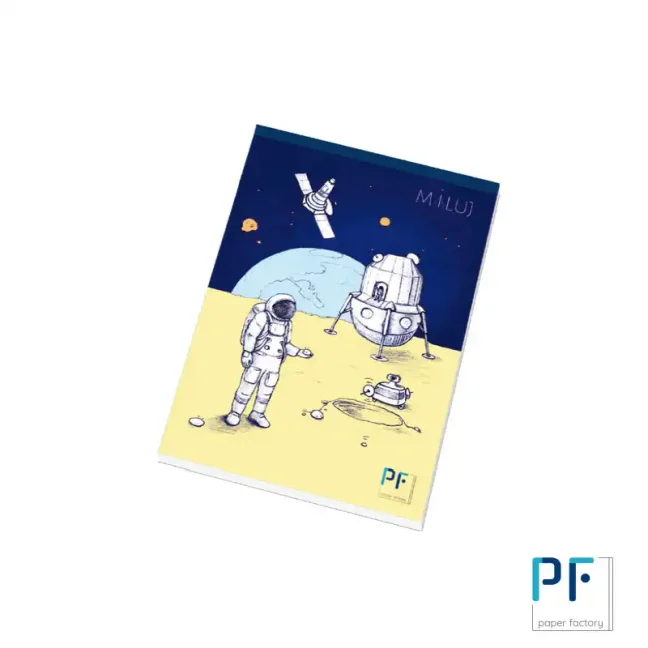 Náčrtník astronauta A4 20 listový LIMITOVANÁ EDÍCIA PAPER FACTORY