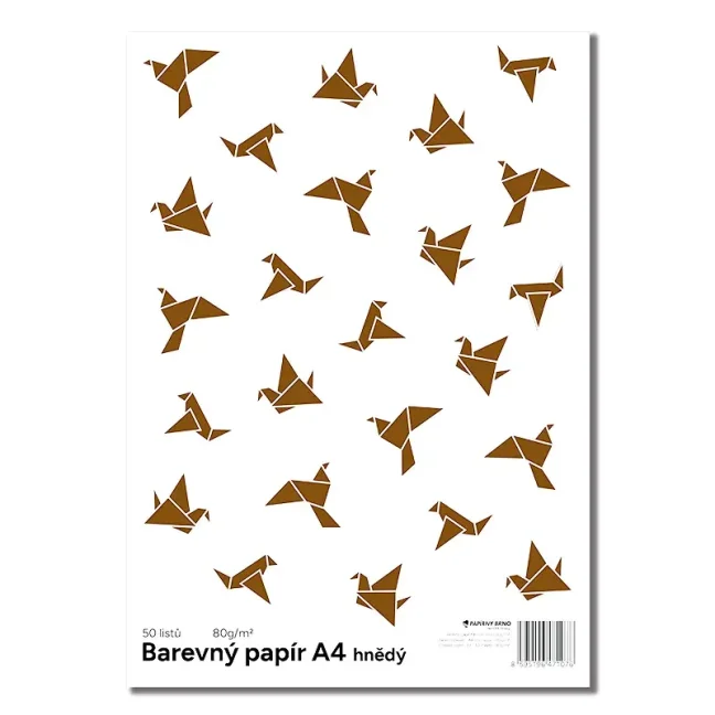 Farebný papier Color A4-80g - hnedá