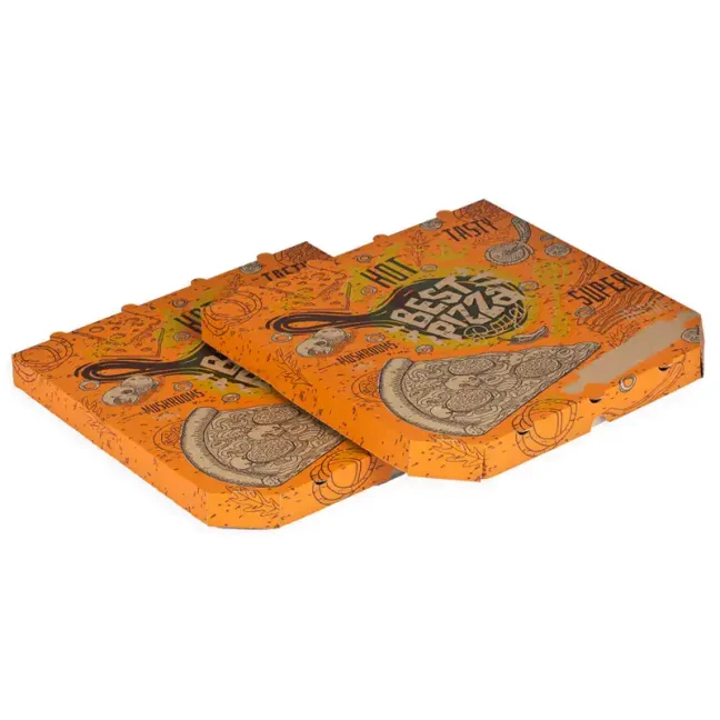 Krabica na pizzu 33x33x3 cm THE BEST hnedá 100 ks