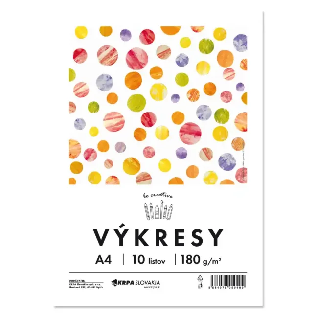 Výkres A4 180g biely / 10 ks