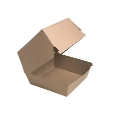 Burger box, kraft, 11x11x9 cm, 50 ks