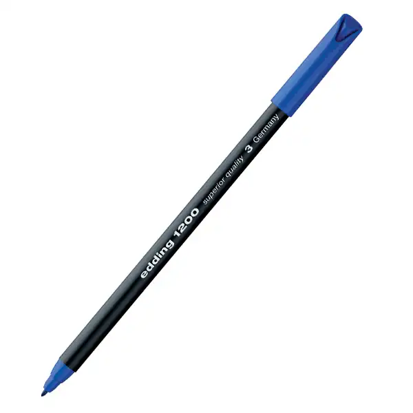 Popisivač edding 1200 color pen modrý