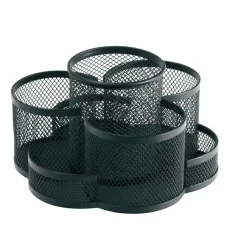 Drôtený stojan otočný 7-dielny, čierny