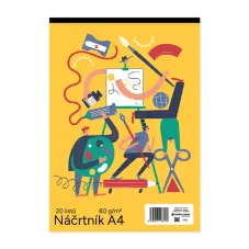Náčrtník A4, 20 listov