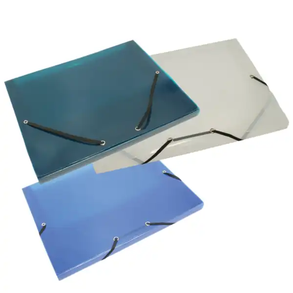 Plastový BOX modrý priehľadný