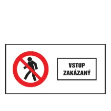Etikety Info- Vstup zakázaný