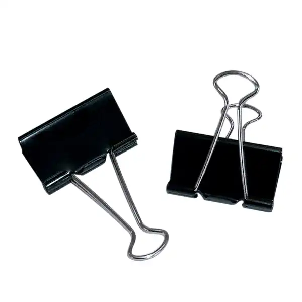 Klip čierny 51 mm, čierna / 12
