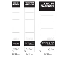 Štítok na poradač samolepiaci 40x190 Refilled 10ks