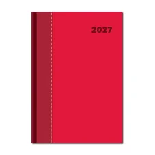Denný diár A5 DOLCETTO červeno červený 2027