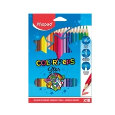 Pastelky MAPED Color Peps, trojhranné, 18 ks