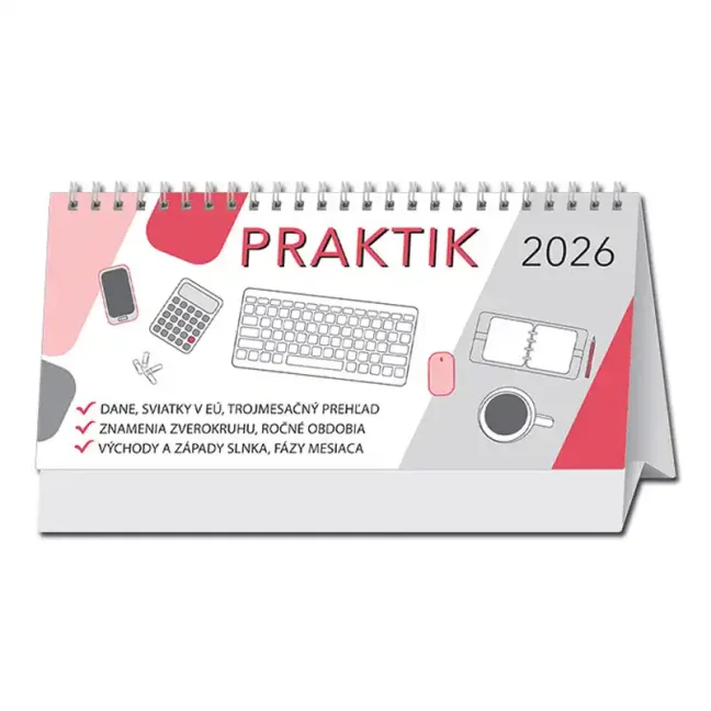 Stolový kalendár Praktik stolový stĺpcový 2026