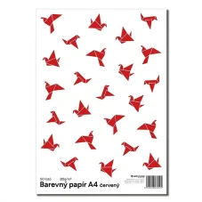 Farebný papier Color A4-80g - červená
