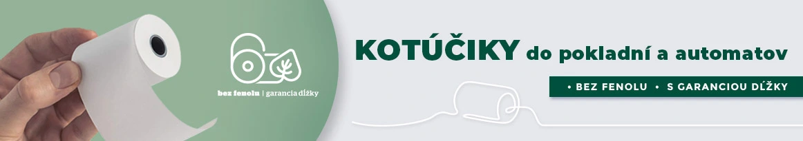 Kotúčiky do pokladní a automatov