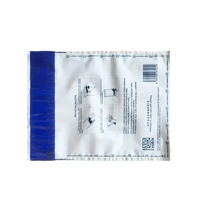 Obálky bezpečnostné, plast 195x225 Slovenská pošta - dopredaj