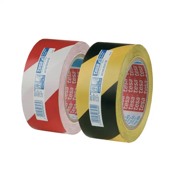 Značkovacia páska tesa 50 mm x 33 m, červeno-biela