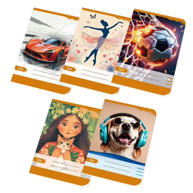 Zošit 523 - A5, 20 listov, linajkový