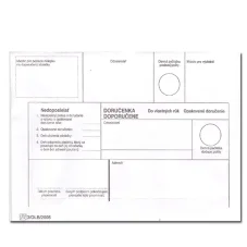 Obálky B6 DVR, opakované doručenie "Nedoposielat"