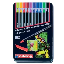 Popisivač edding 1200 color pen sada 10 farieb