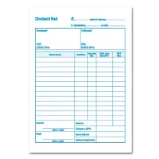Dodací list A5 s DPH – samoprepis – 100 listov