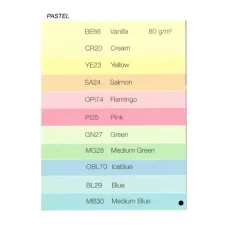 Farebný papier PASTEL A4-160g - MB30 stredne modrá