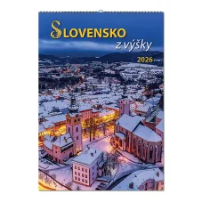 Nástenný kalendár Slovensko z výšky 2026