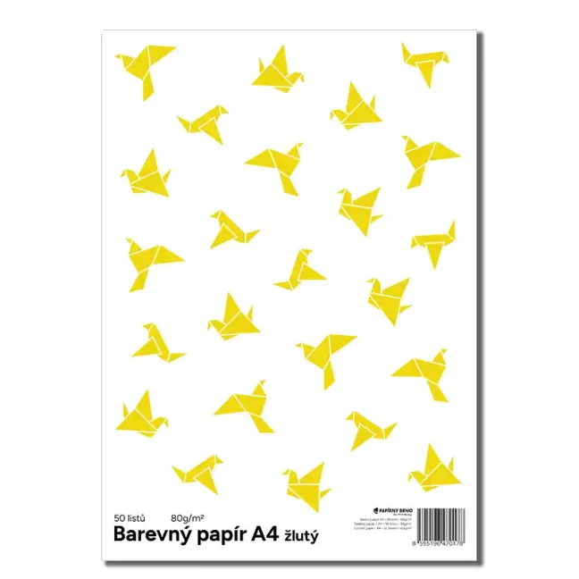 Farebný papier Color A4-80g - žltá