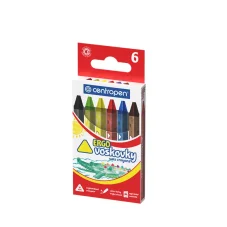 Voskové pastelky CENTROPEN 9531/6, 10 mm