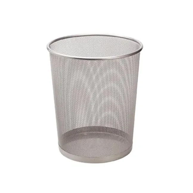 Drôtený kôš na odpadky, strieborný, 18 l