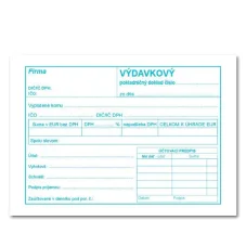 Výdavkový pokladničný doklad A6 s DPH – 100 list. – samopr.