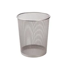 Drôtený kôš na odpadky, strieborný, 18 l