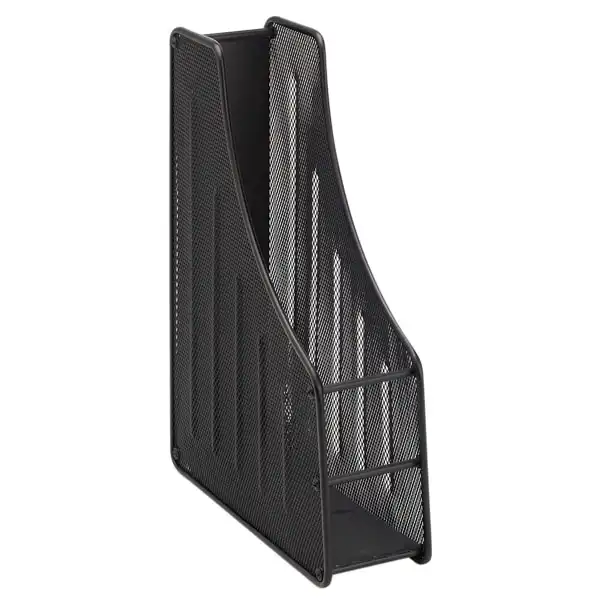 Drôtený stojan na časopisy, čierny