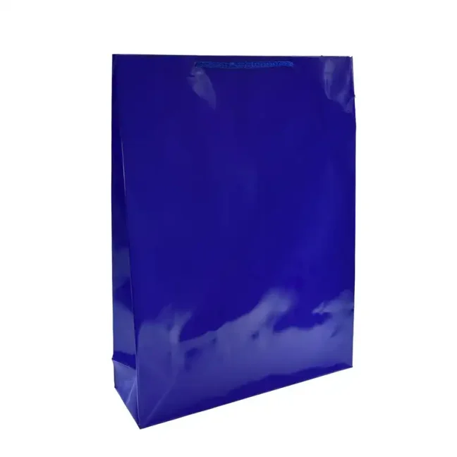 Taška 300x90x400 lamino modrá 200ks/krt