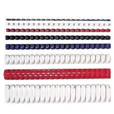 Plastové hrebene 6mm, 11 - 20 listov, červená