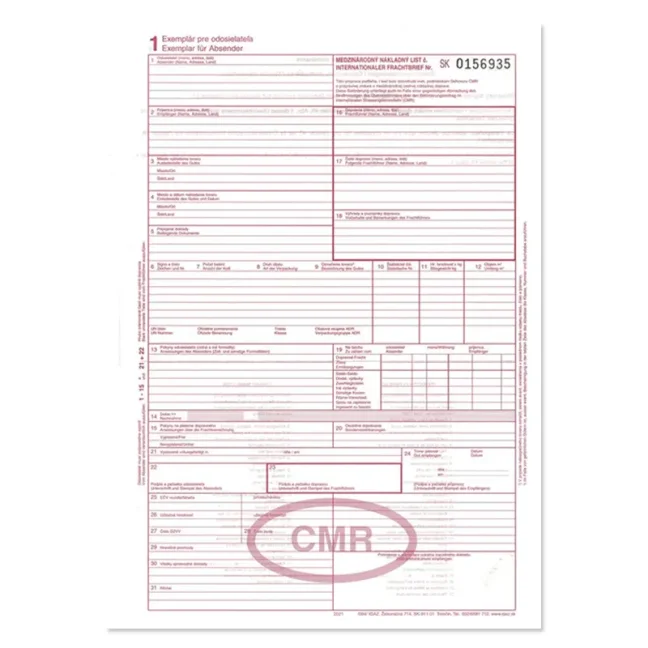 CMR – 7 listov