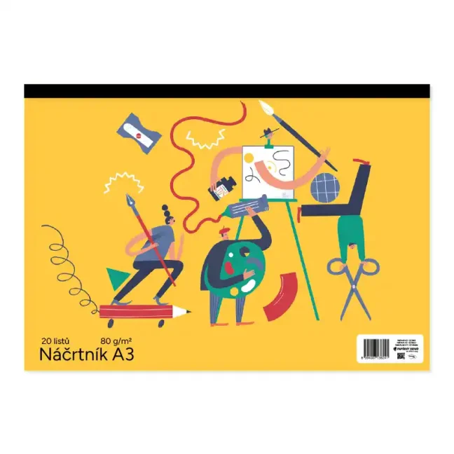 Náčrtník A3, 20 listov