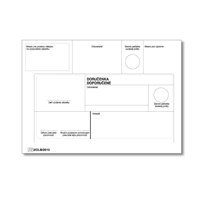Obálky B6 doporučene STRIP