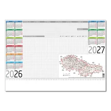 Podložka farebná s mapou 2026