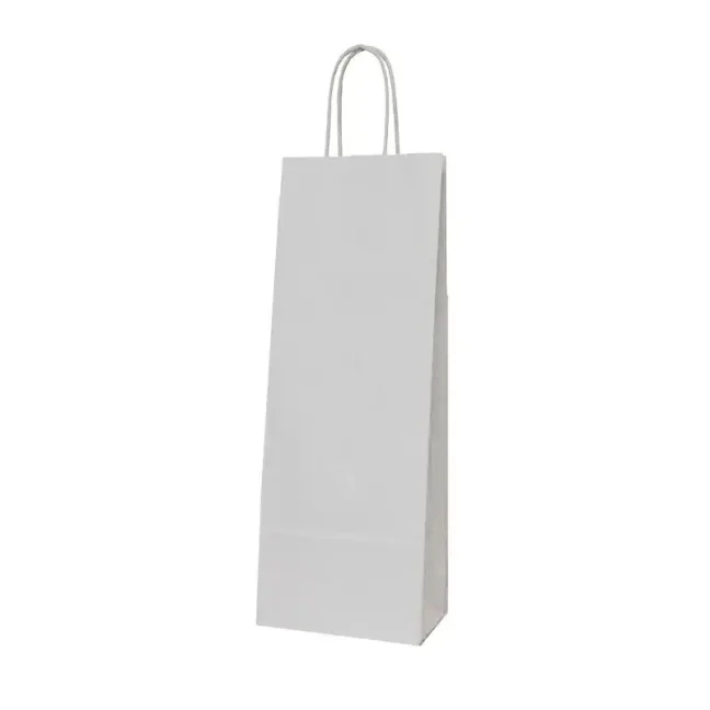 Papierová taška - krútené ucho - 140x80x390 - 300ks/bal, biela