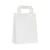 Papierová taška - ploché ucho - 180x80x220 - 25 ks/bal, biela