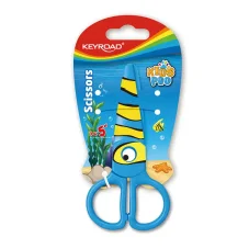 Školské nožnice KEYROAD Rybka plast, blister - dopredaj